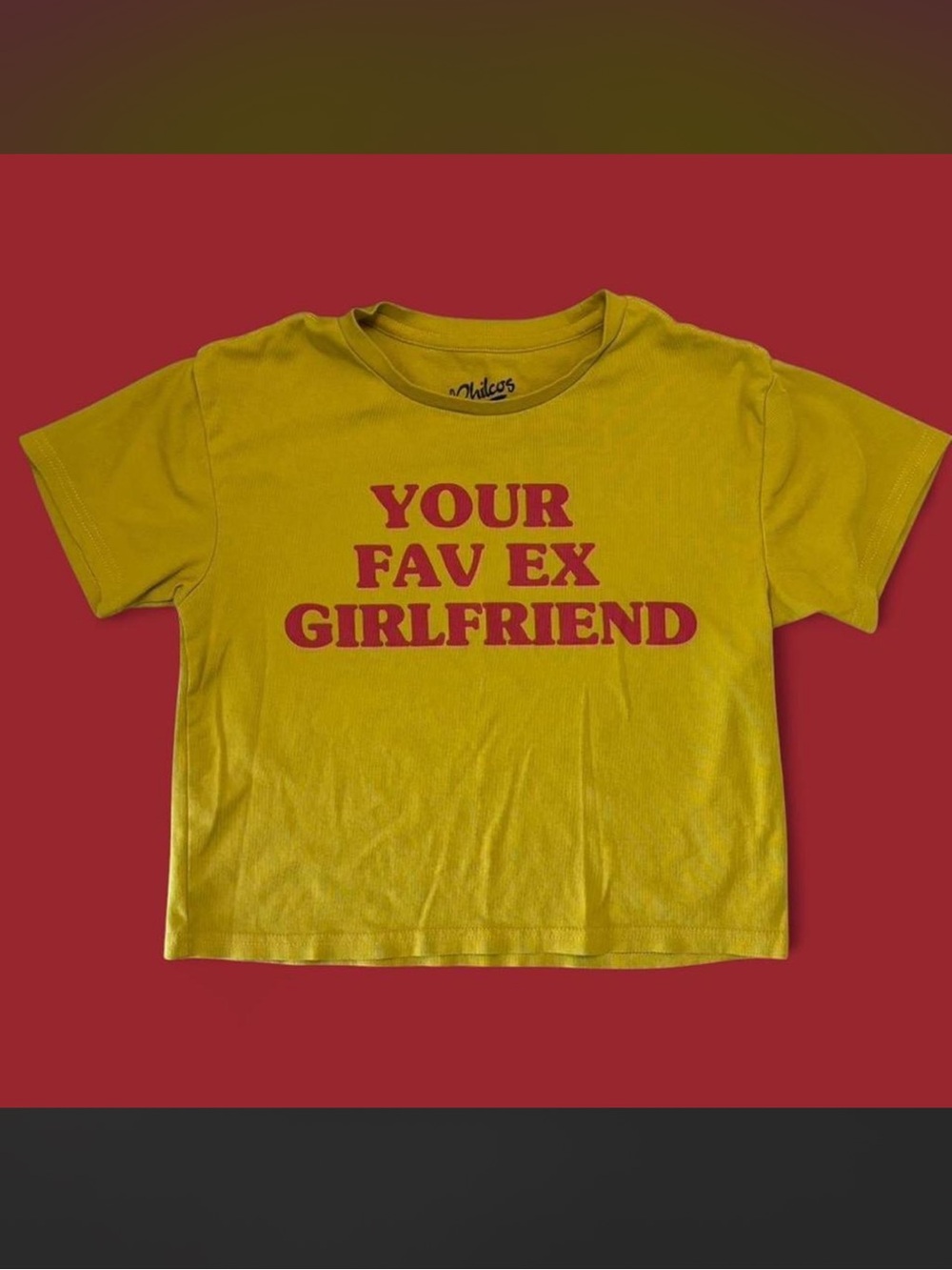 Princess Polly “Your Fav Ex Girlfriend” Yellow Graphic Tee